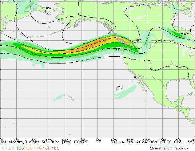 Jet Akımları ECMWF Sa 04.06.2024 06 UTC