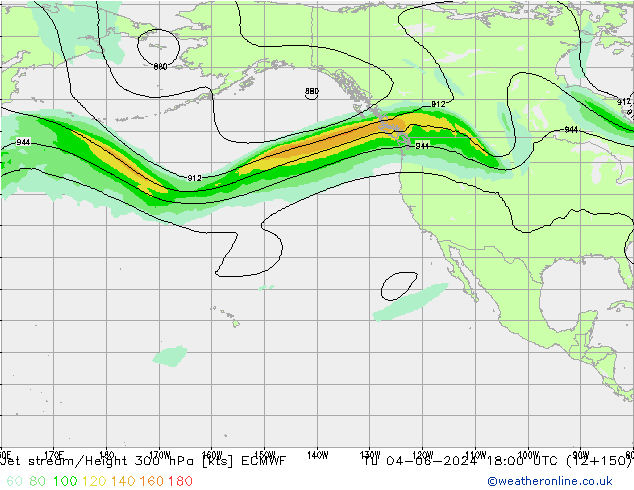 Jet Akımları ECMWF Sa 04.06.2024 18 UTC