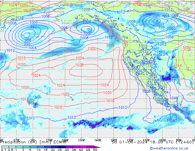 Z500/Rain (+SLP)/Z850 ECMWF Sa 01.06.2024 00 UTC