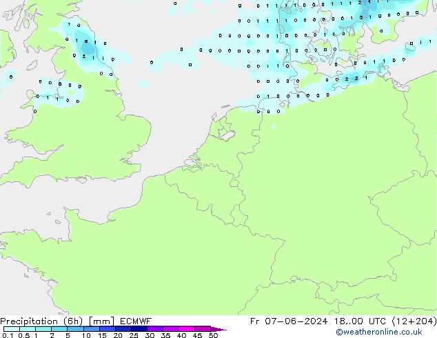 Z500/Regen(+SLP)/Z850 ECMWF vr 07.06.2024 00 UTC