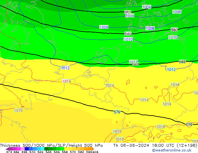 Thck 500-1000hPa ECMWF Th 06.06.2024 18 UTC