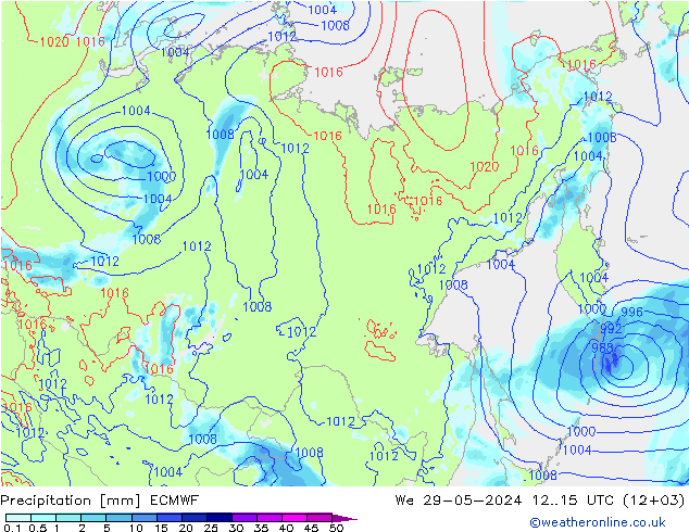 opad ECMWF śro. 29.05.2024 15 UTC