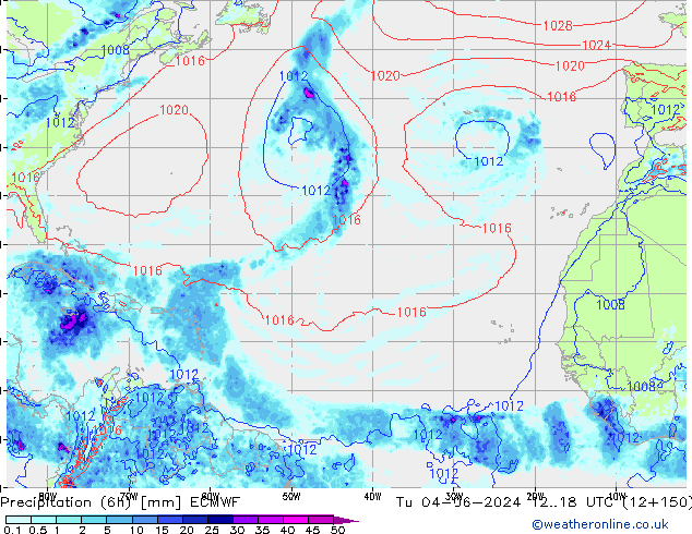 Z500/Rain (+SLP)/Z850 ECMWF Ter 04.06.2024 18 UTC