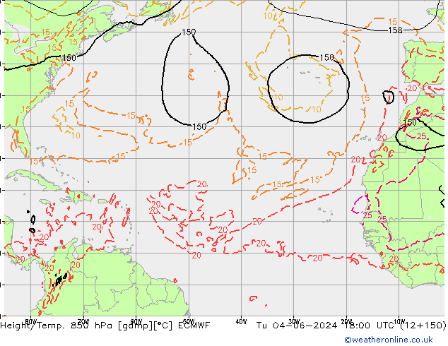 Z500/Rain (+SLP)/Z850 ECMWF Ter 04.06.2024 18 UTC