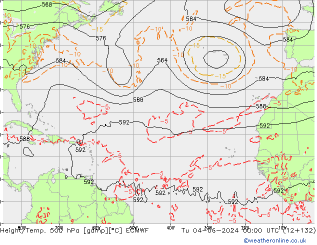 Z500/Rain (+SLP)/Z850 ECMWF Di 04.06.2024 00 UTC