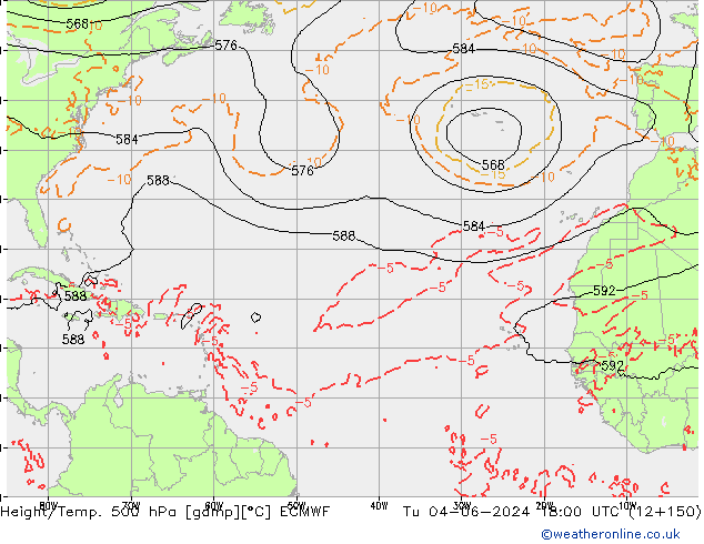 Z500/Rain (+SLP)/Z850 ECMWF Ter 04.06.2024 18 UTC