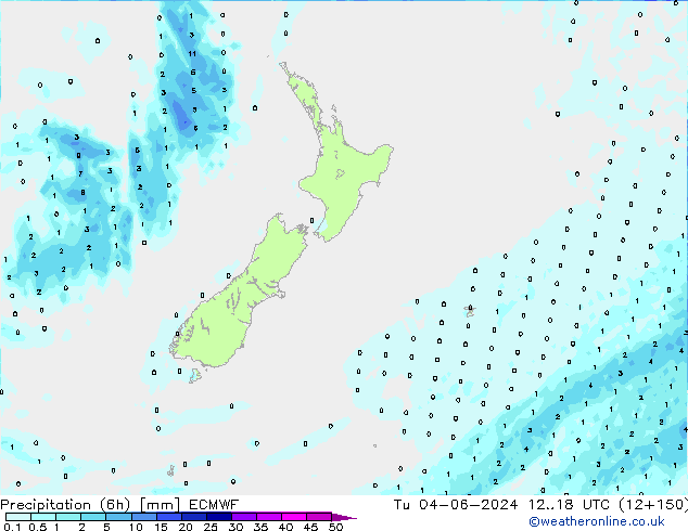 Z500/Yağmur (+YB)/Z850 ECMWF Sa 04.06.2024 18 UTC