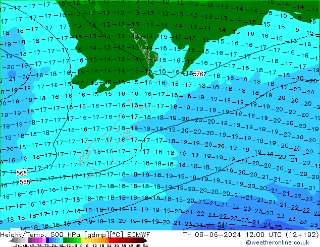 Z500/Regen(+SLP)/Z850 ECMWF do 06.06.2024 12 UTC