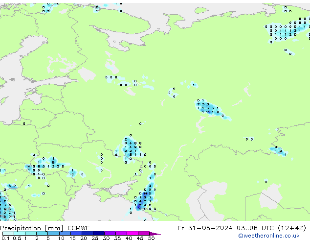 Yağış ECMWF Cu 31.05.2024 06 UTC