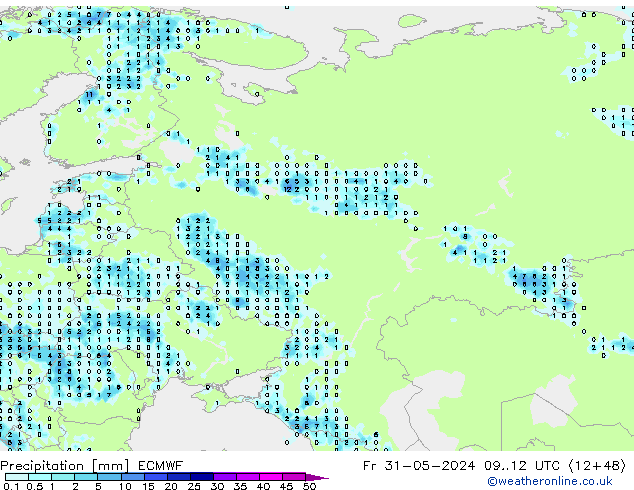 opad ECMWF pt. 31.05.2024 12 UTC