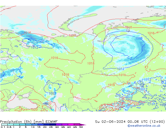 Z500/Rain (+SLP)/Z850 ECMWF nie. 02.06.2024 06 UTC