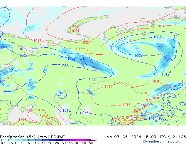 Z500/Rain (+SLP)/Z850 ECMWF Mo 03.06.2024 00 UTC