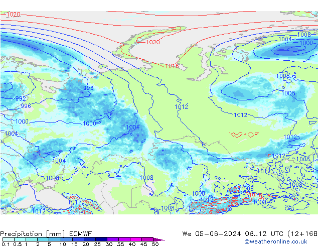 Neerslag ECMWF wo 05.06.2024 12 UTC