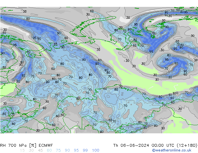 700 hPa Nispi Nem ECMWF Per 06.06.2024 00 UTC