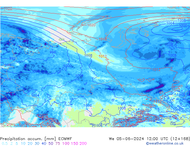 Nied. akkumuliert ECMWF Mi 05.06.2024 12 UTC