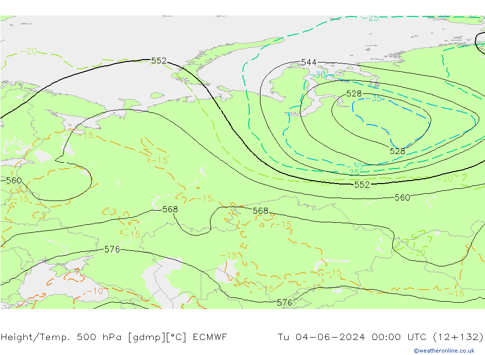 Geop./Temp. 500 hPa ECMWF mar 04.06.2024 00 UTC