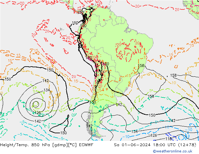 Z500/Rain (+SLP)/Z850 ECMWF Sa 01.06.2024 18 UTC