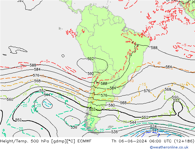 Z500/Regen(+SLP)/Z850 ECMWF do 06.06.2024 06 UTC