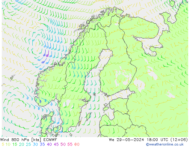 Wind 850 hPa ECMWF St 29.05.2024 18 UTC