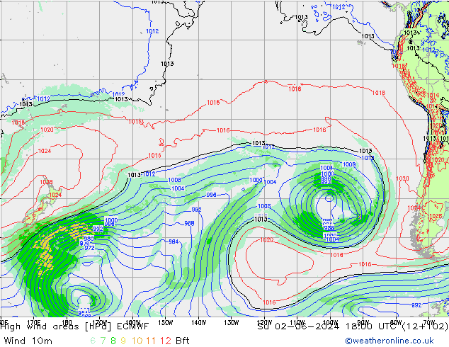 Windvelden ECMWF zo 02.06.2024 18 UTC