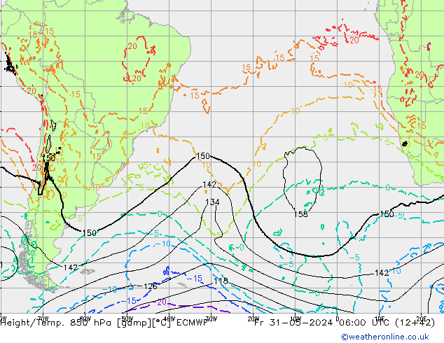 Z500/Rain (+SLP)/Z850 ECMWF Pá 31.05.2024 06 UTC