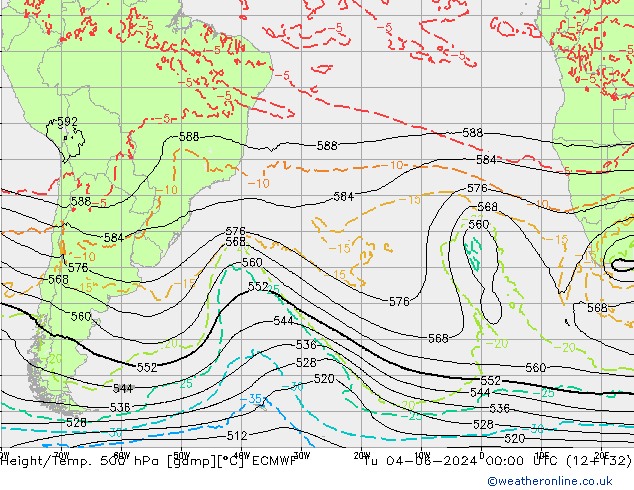 Geop./Temp. 500 hPa ECMWF mar 04.06.2024 00 UTC