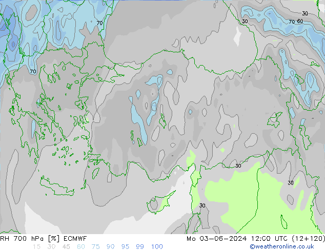 700 hPa Nispi Nem ECMWF Pzt 03.06.2024 12 UTC