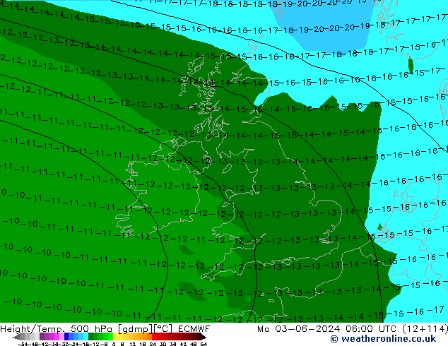 Height/Temp. 500 hPa ECMWF Seg 03.06.2024 06 UTC