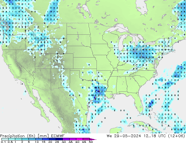 Z500/Rain (+SLP)/Z850 ECMWF We 29.05.2024 18 UTC