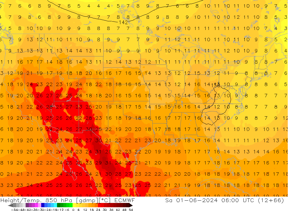 Z500/Rain (+SLP)/Z850 ECMWF Sa 01.06.2024 06 UTC