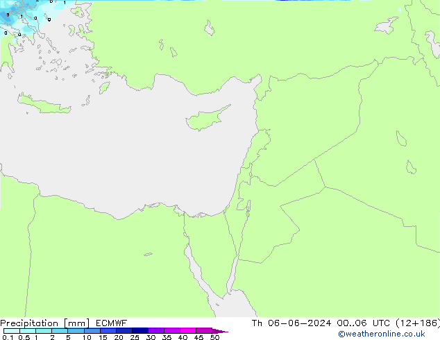 precipitação ECMWF Qui 06.06.2024 06 UTC