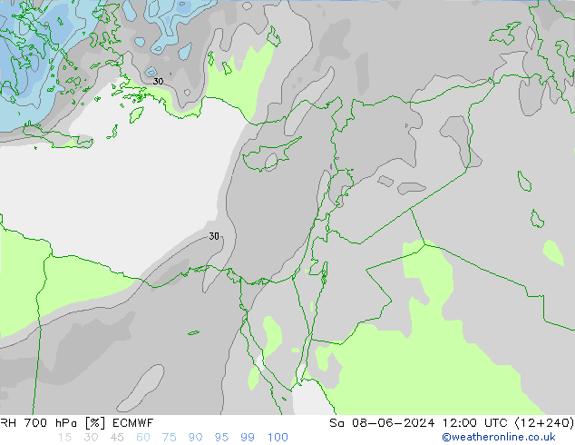 RV 700 hPa ECMWF za 08.06.2024 12 UTC