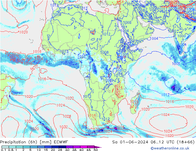 Z500/Yağmur (+YB)/Z850 ECMWF Cts 01.06.2024 12 UTC