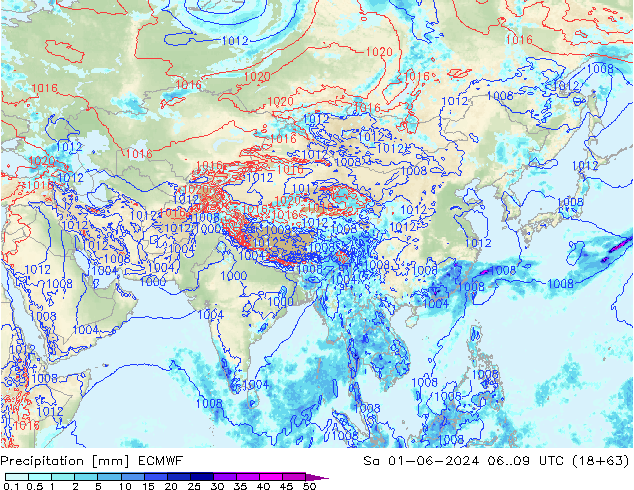 Yağış ECMWF Cts 01.06.2024 09 UTC