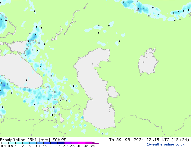 Z500/Rain (+SLP)/Z850 ECMWF чт 30.05.2024 18 UTC