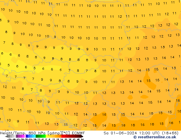 Z500/Rain (+SLP)/Z850 ECMWF So 01.06.2024 12 UTC