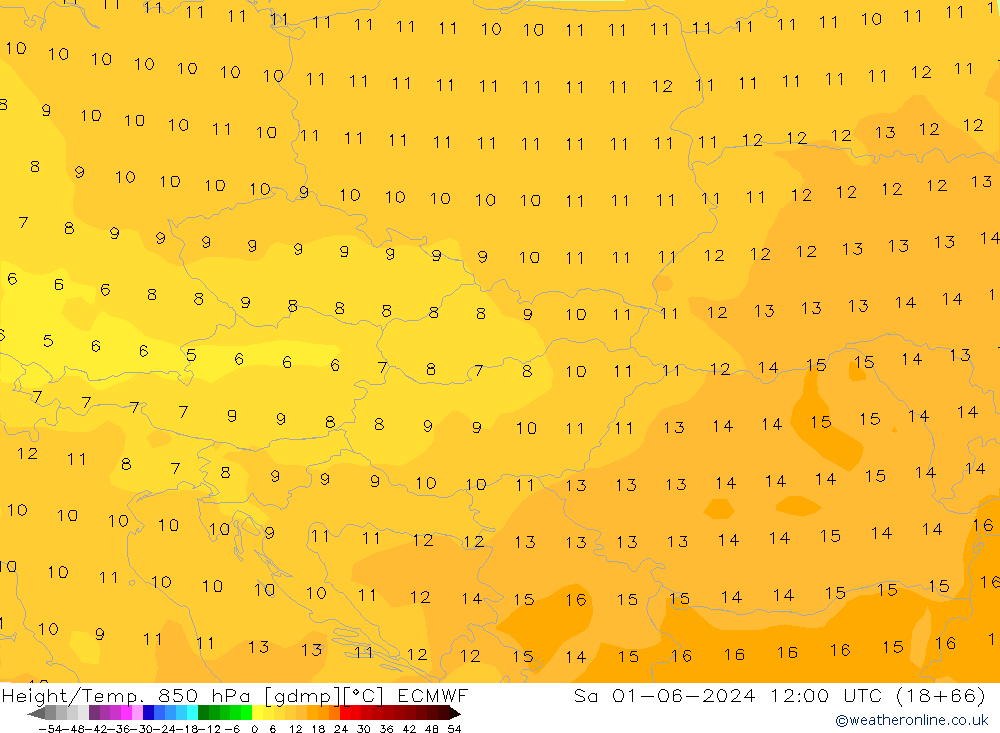 Z500/Rain (+SLP)/Z850 ECMWF sab 01.06.2024 12 UTC