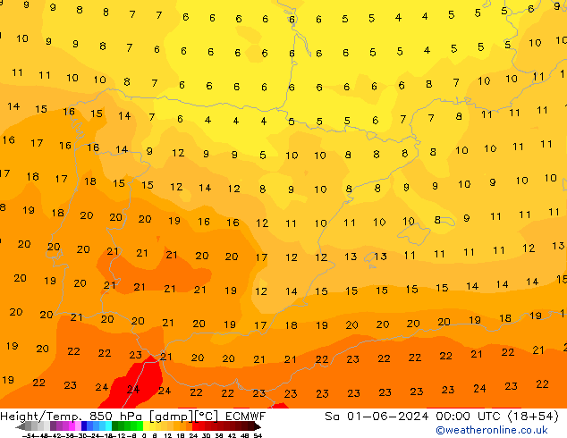 Z500/Rain (+SLP)/Z850 ECMWF sáb 01.06.2024 00 UTC