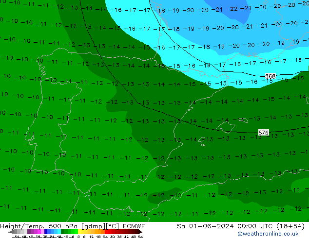 Z500/Rain (+SLP)/Z850 ECMWF sáb 01.06.2024 00 UTC