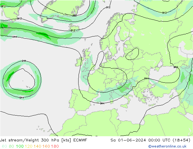 Polarjet ECMWF Sa 01.06.2024 00 UTC