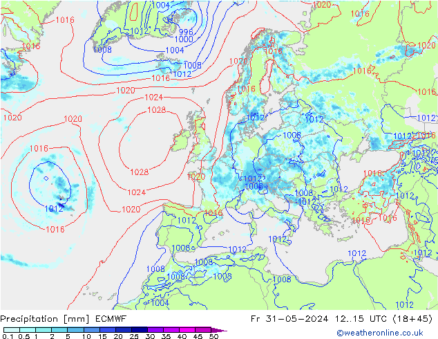 осадки ECMWF пт 31.05.2024 15 UTC