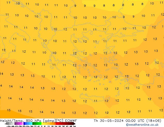 Z500/Rain (+SLP)/Z850 ECMWF  30.05.2024 00 UTC