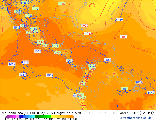 Thck 850-1000 hPa ECMWF Dom 02.06.2024 06 UTC