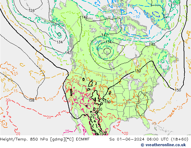 Z500/Rain (+SLP)/Z850 ECMWF сб 01.06.2024 06 UTC