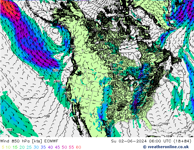  850 hPa ECMWF  02.06.2024 06 UTC