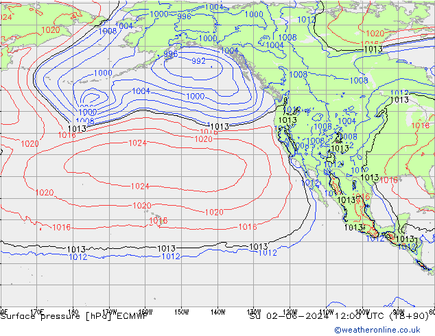 ciśnienie ECMWF nie. 02.06.2024 12 UTC