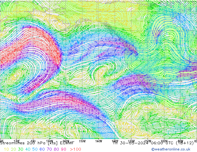 ветер 200 гПа ECMWF чт 30.05.2024 06 UTC