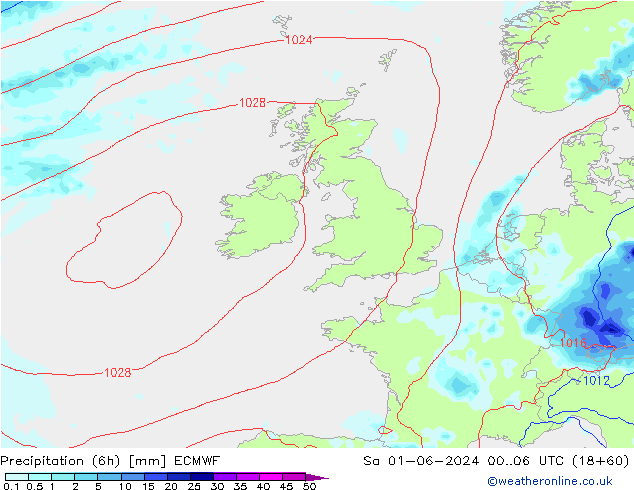 Z500/Rain (+SLP)/Z850 ECMWF sáb 01.06.2024 06 UTC