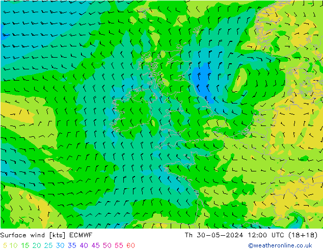  10 m ECMWF  30.05.2024 12 UTC