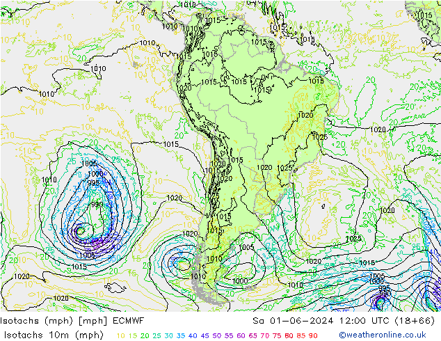 Isotachs (mph) ECMWF So 01.06.2024 12 UTC